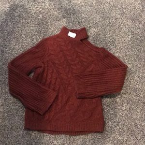 Express NWT Rust cold shoulder sweater Med